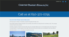 Desktop Screenshot of cemeteryproperty.com